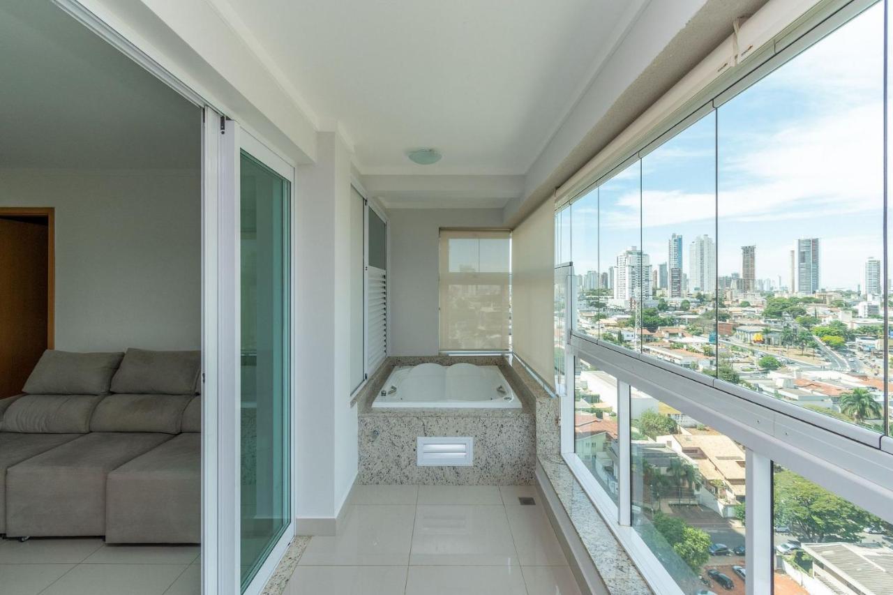 Apartamento De 1 Quarto Com Vista Para O Parque Vaca Brava E Com Jacuzzi No Setor Bueno - El1802 Goiania Luaran gambar