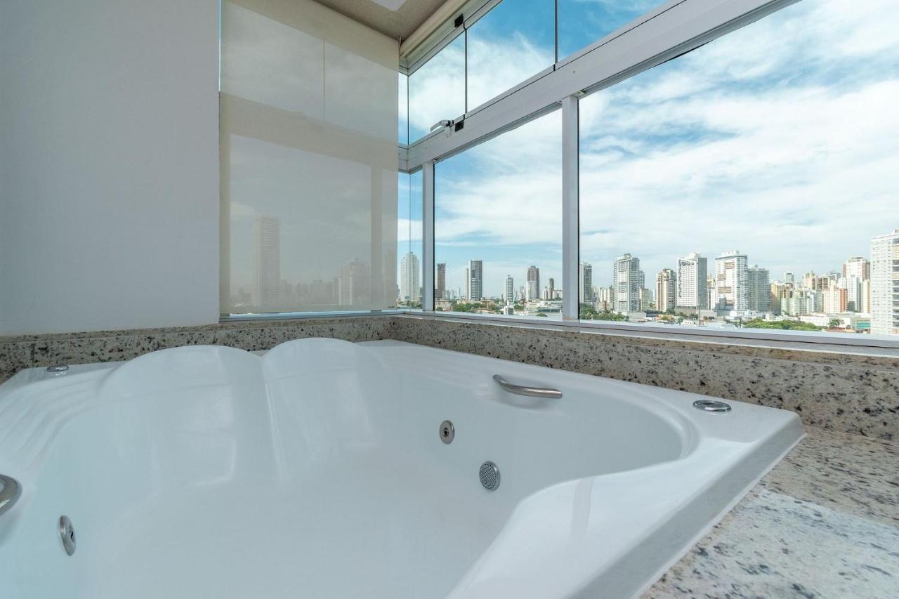 Apartamento De 1 Quarto Com Vista Para O Parque Vaca Brava E Com Jacuzzi No Setor Bueno - El1802 Goiania Luaran gambar