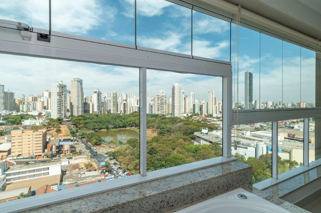 Apartamento De 1 Quarto Com Vista Para O Parque Vaca Brava E Com Jacuzzi No Setor Bueno - El1802 Goiania Luaran gambar